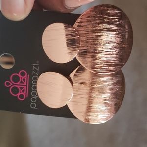 Cooper tone earrings